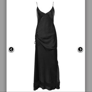 Mistress Rocks “System” black maxi slip dress